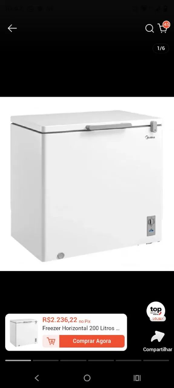 Vendo frizer valor 1900