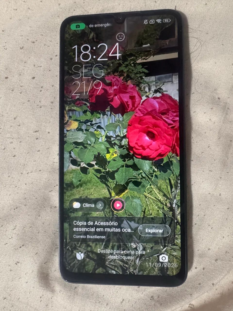 Celular Poco C65 256gb semi novo Azul com caixa - Foto 4