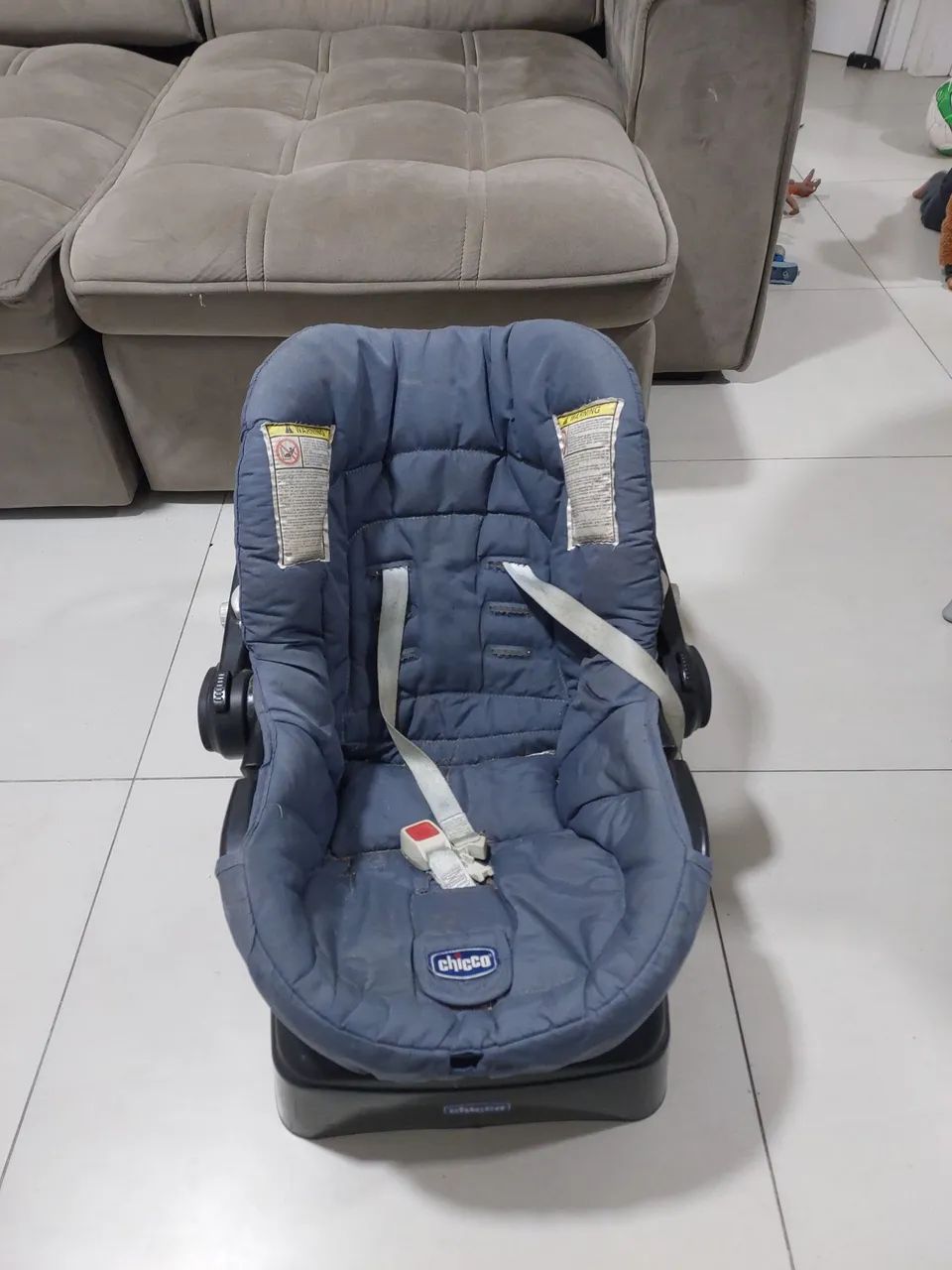 Bebê conforto com base fixa para o carro Chicco - Foto 3