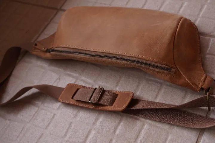 bolsa pochete couro legitimo crazy horse - Foto 5