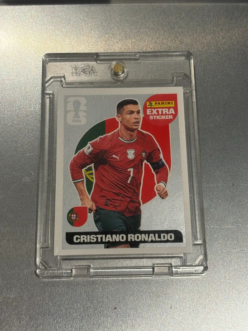 Figurinha Extra Cristiano Ronaldo Prata