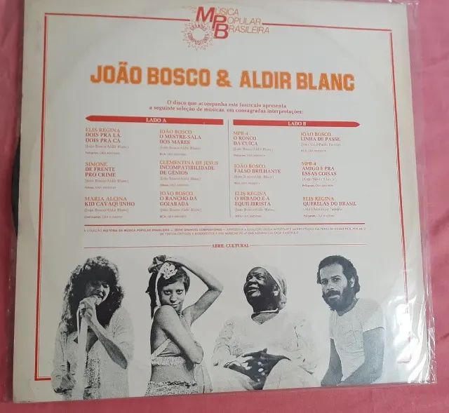 2 Lps de Vinil Gilberto Gil João Bosco História Da Mpb - Foto 4