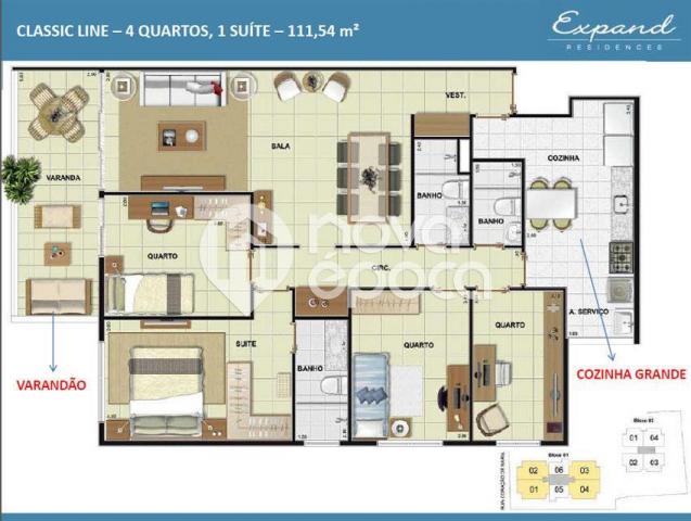 Apartamento à venda com 3 dormitórios em Méier, Rio de janeiro cod:SP3AP13069 - Foto 14