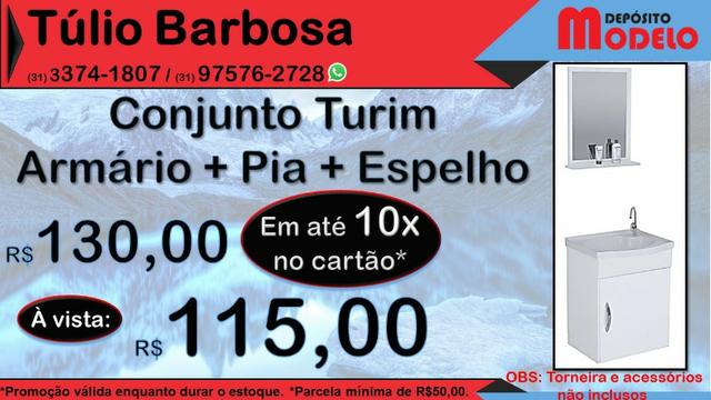 Armário para Banheiro NOVO com Pia e Espelho - Foto 2