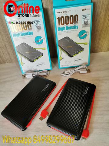 ORIGINAL Carregador Portatil Pineng Pn 956 10.000 Mah - Com Conector Type C, iPhone e V8 - Foto 2