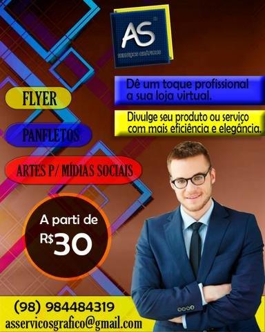 Artes Gráficas flyer a preços promocionais