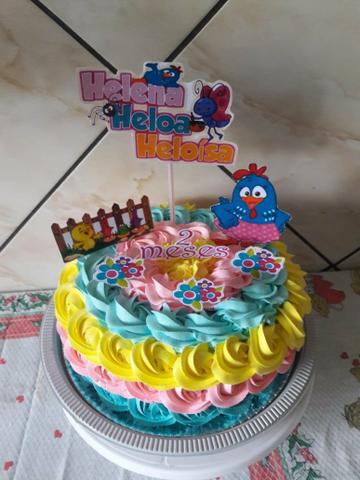 Bolos decorados com chantilly