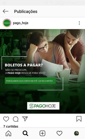 Pagamento de boletos e carnês, multas, reformas em parcelas no cartão