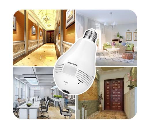Lampada Câmera Espiã Segurança V360 Wifi Panorâmica B13 - Foto 6