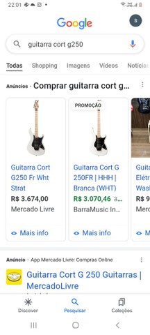 Guitarra CORT G250 IMPECÁVEL  canhota - Foto 5