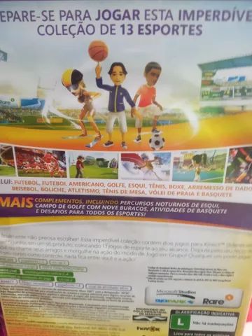 Kinect Sports (futebol, vôlei e boliche) Xbox 360 