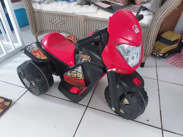 Mini Moto Elétrica Infantil Motorizado Brinquedo Criança Red