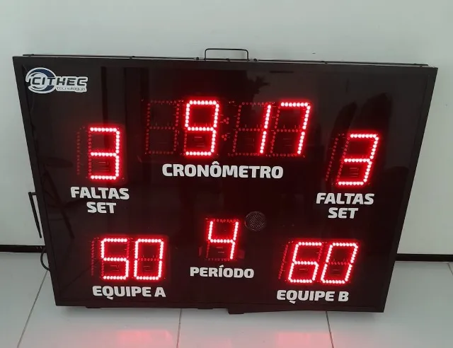 Locação de Basquete Duplo com Placar Eletrônico