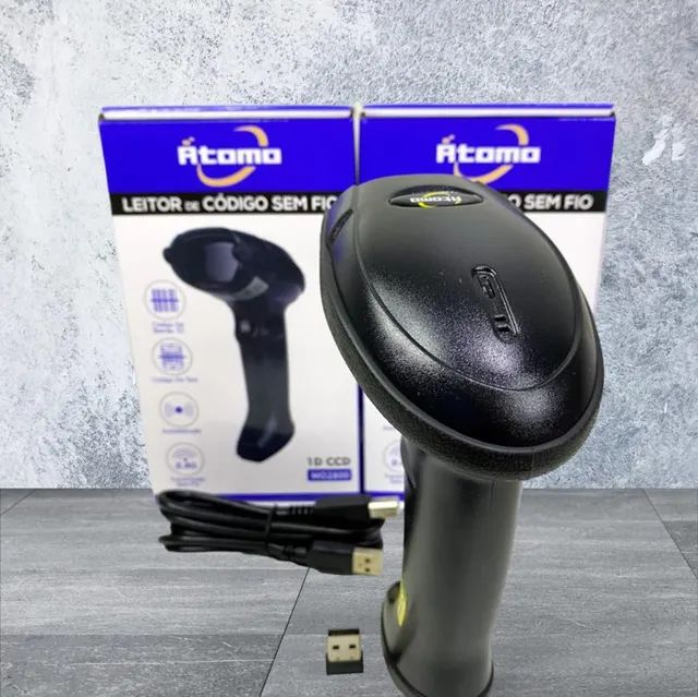 Leitor de Código de Barras Sem Fio Átomo - Foto 3