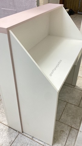 Balcão Rosa e Branco - Lojas - Consultórios - Escritórios - Foto 4