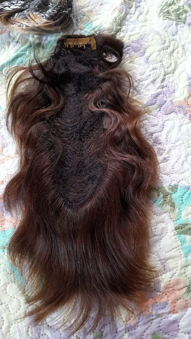  Rabo de cavalo Cabelo natural 38cm - Foto 2