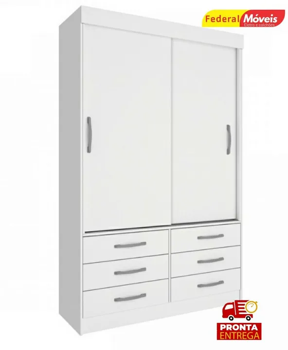 Guarda Roupa com 2 Portas Novo Fazemos Entrega