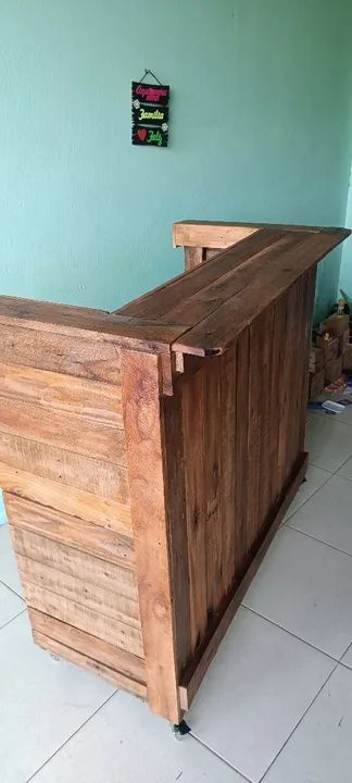 Balcao de madeira rústica - Foto 3