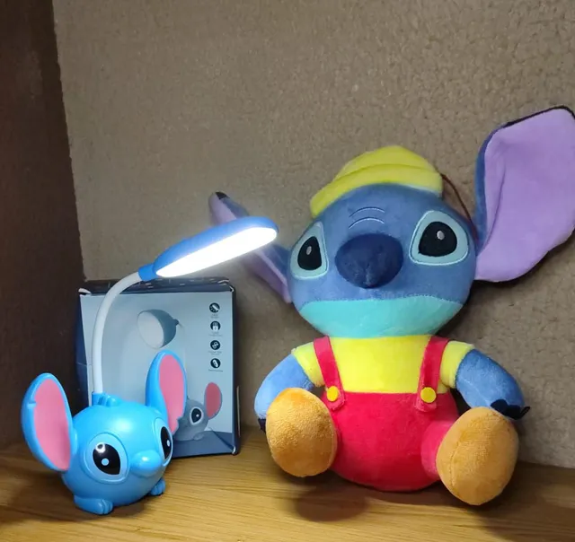Mochila Carro Escolar 3D Azul Stitch Sentado Lilo y Stitch Disney