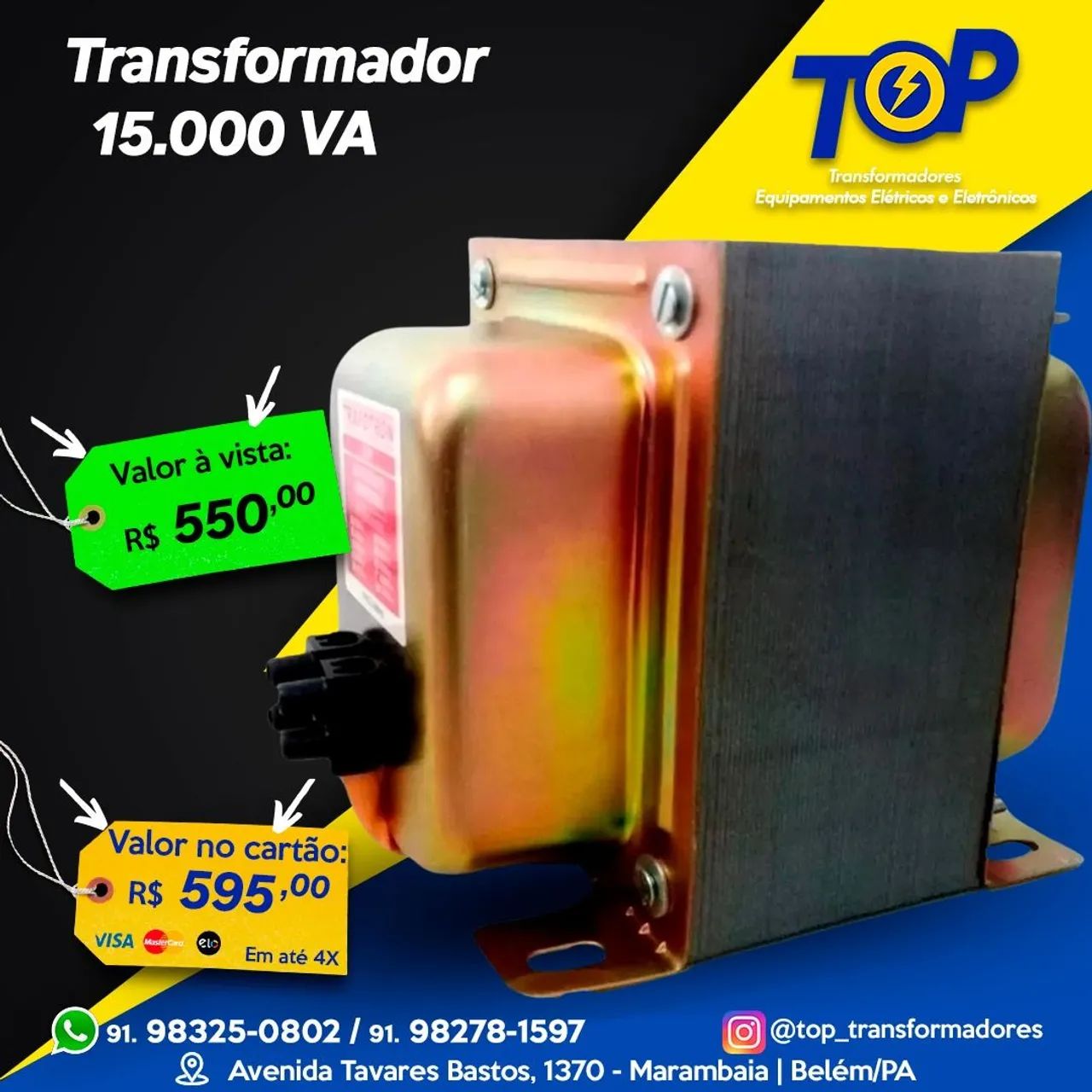 Transformador 15.000 va top