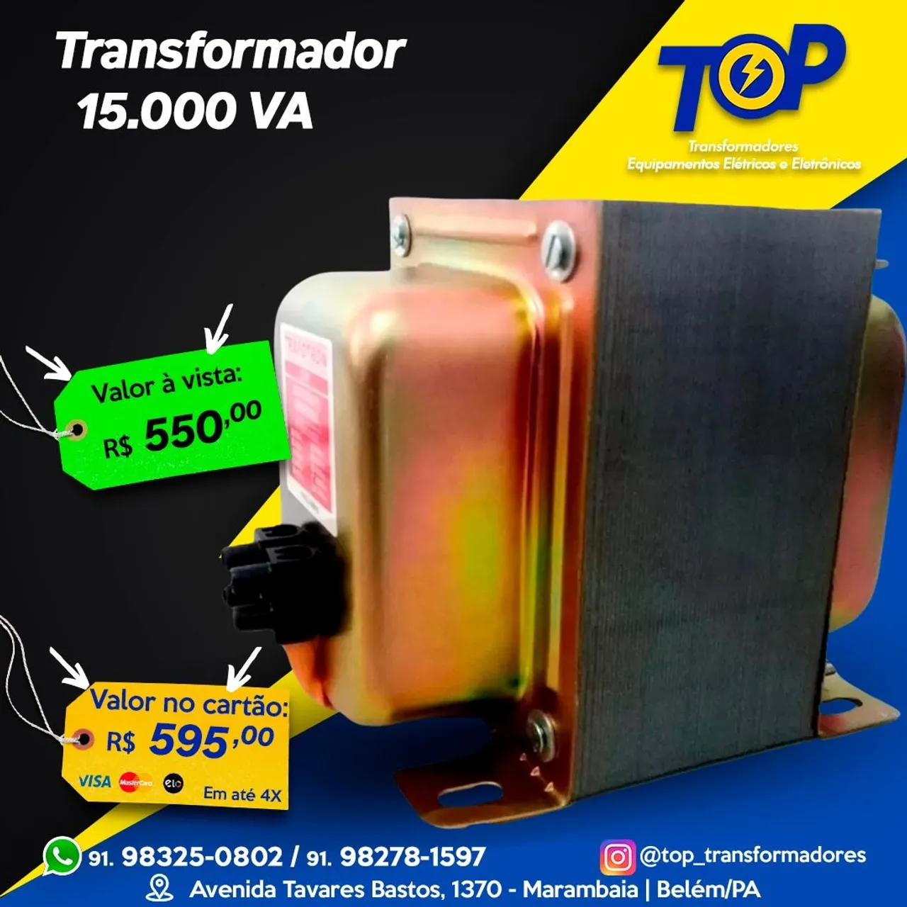 Transformador 15.000 va top