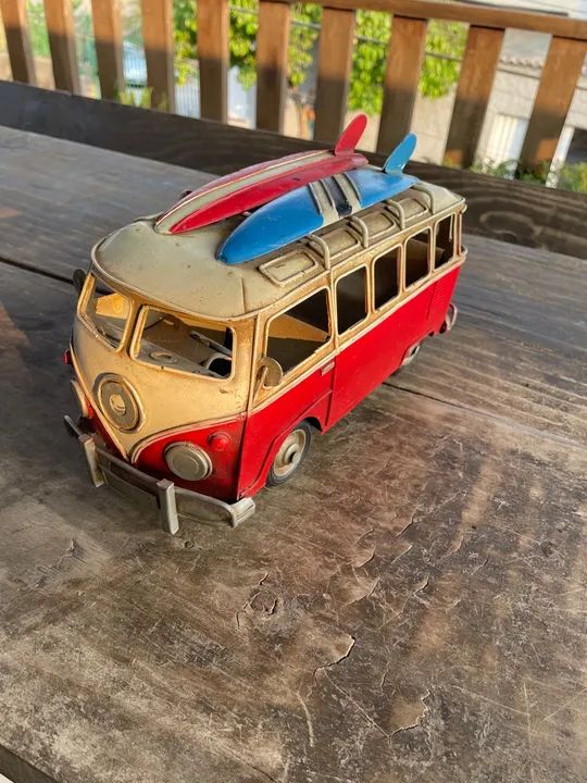 CARRINHO KOMBI VERMELHA 