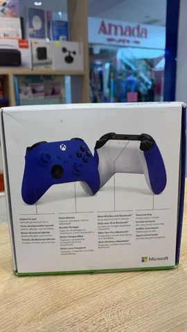 Controle Microsoft Xbox Shock Blue - Original - Novo Lacrado - Loja fisica - Foto 2