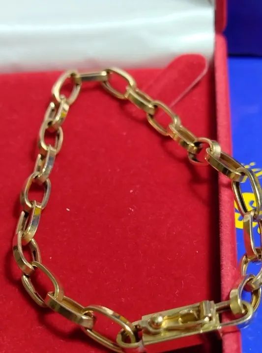 Pulseira Ouro 18 Kilates Peso 6.80 Gramas 5 mm Oca                                         - Foto 3