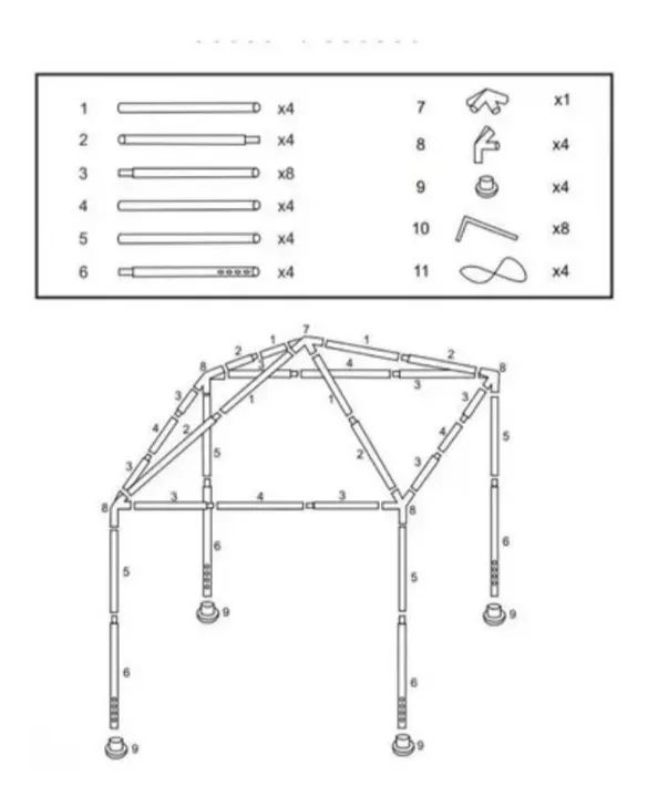 Gazebo Mor para camping  - Foto 2