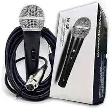 Microfone Profissional com Fio SM-58 Dynamic Premium