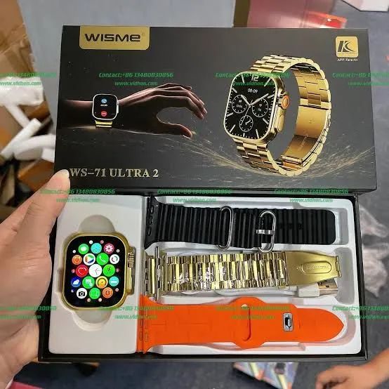Smartwatch  Série 9 Dourado ws 71 - Foto 2