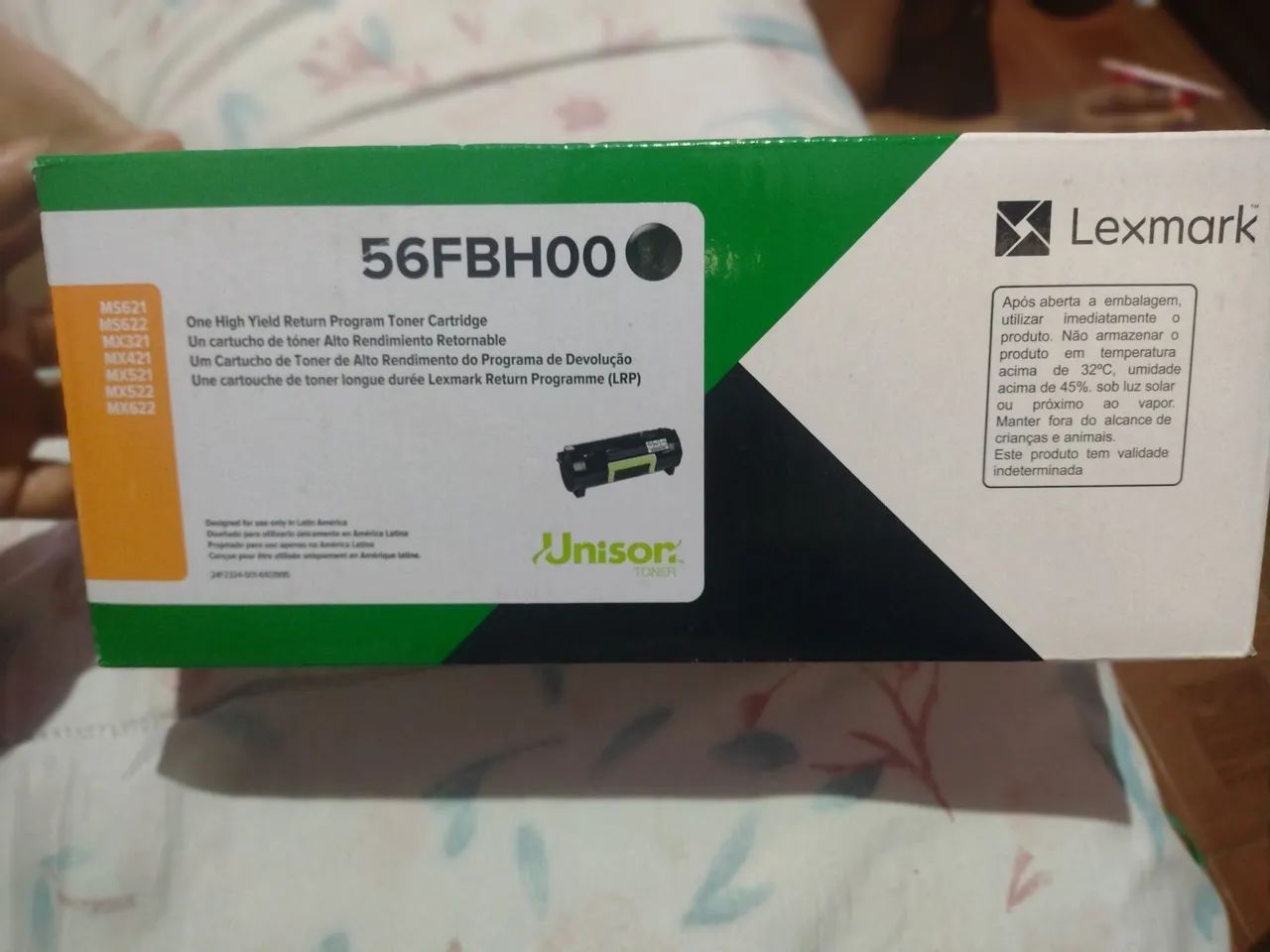 Cartucho de Toner Lexmark 56FBH00 - Alto Rendimento
