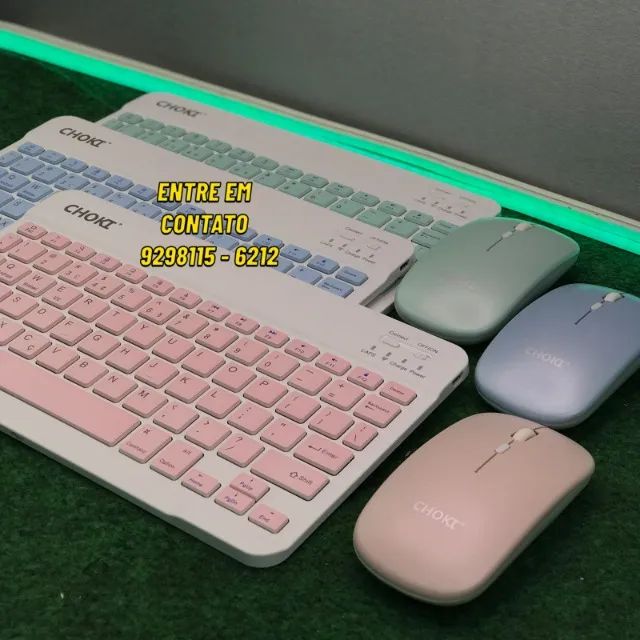 Kit Teclado e Mouse Bluetooth Sem Fio - Entregamos 9h ás 23h - Foto 2