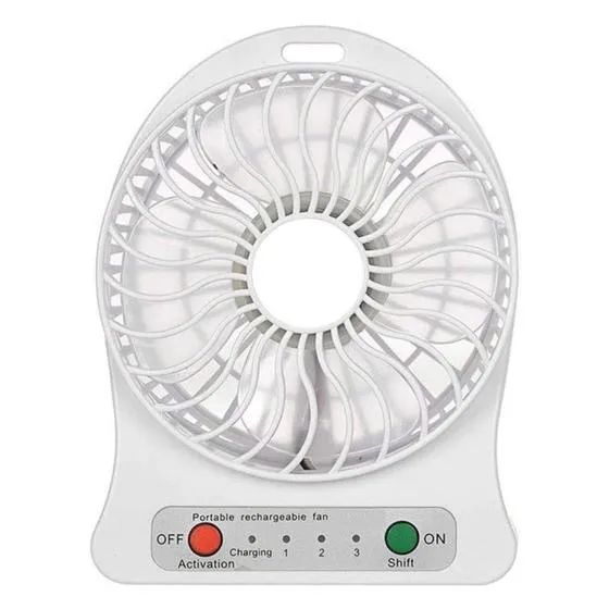 Ventilador Portátil Mesa Recarregável Usb 3 Velocidades Loja Coimbra Computadores Entrega - Foto 3