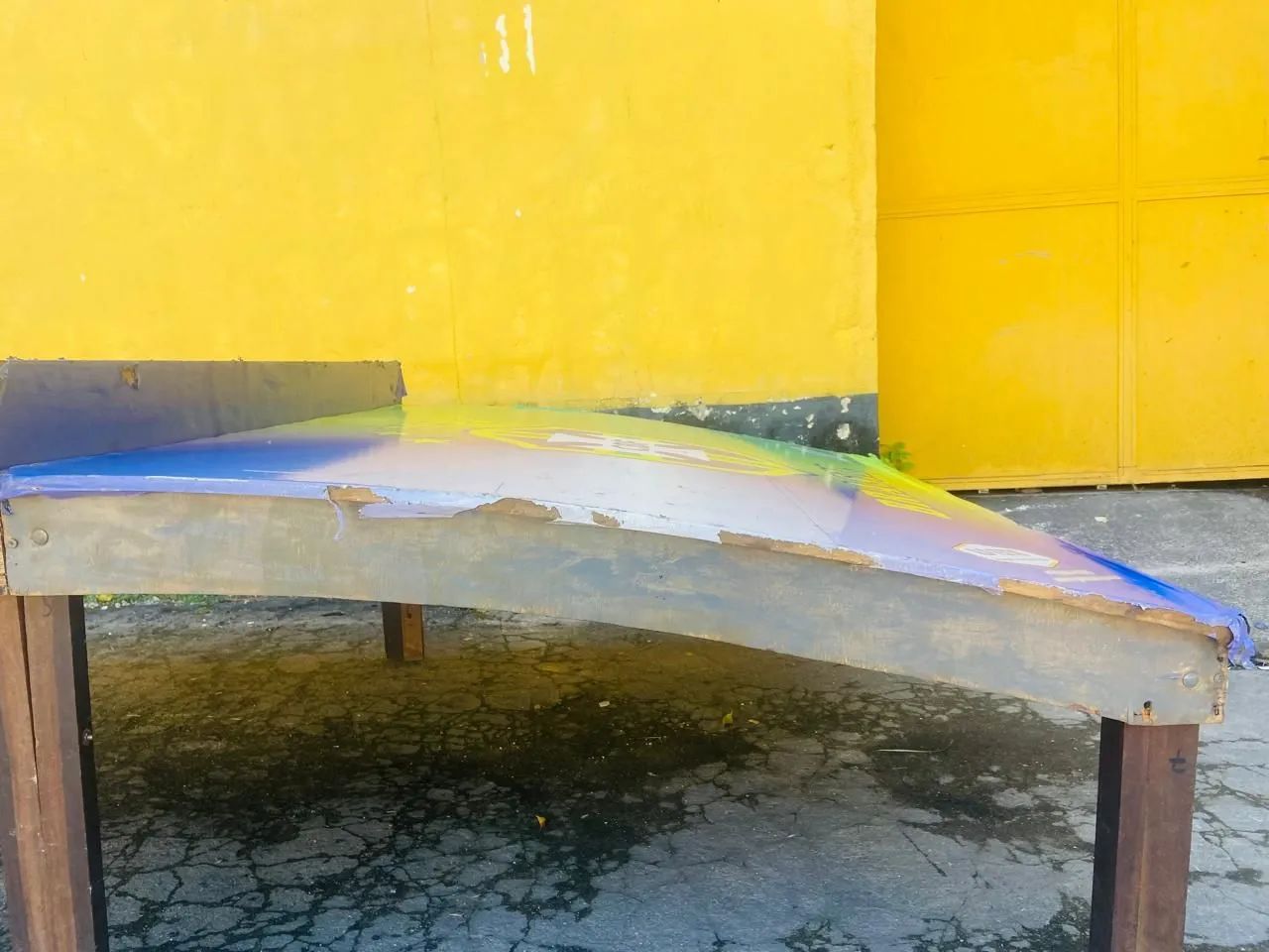 Mesa Futmesa tamanho oficial madeira com pés desmontáveis e separa no meio  - Foto 6
