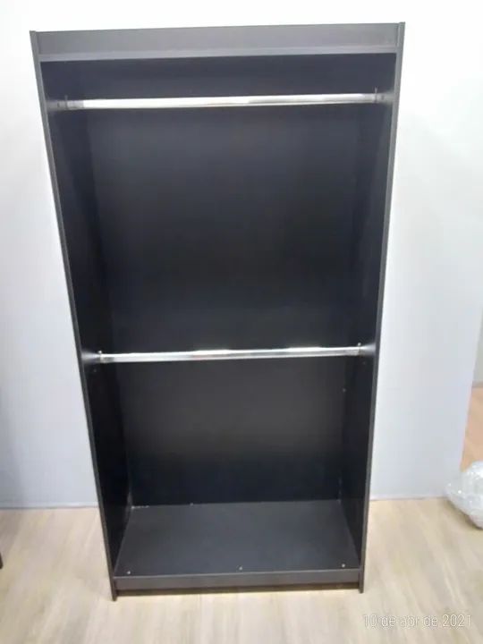 CABIDEIRO DUPLO PRETO NOVO - MDF - Foto 2