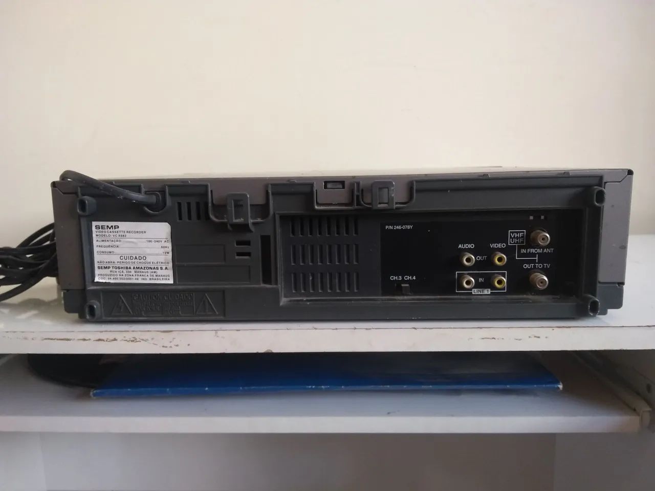 Vídeo Cassete SEMP 4 Cabeças Funcionando - Foto 5