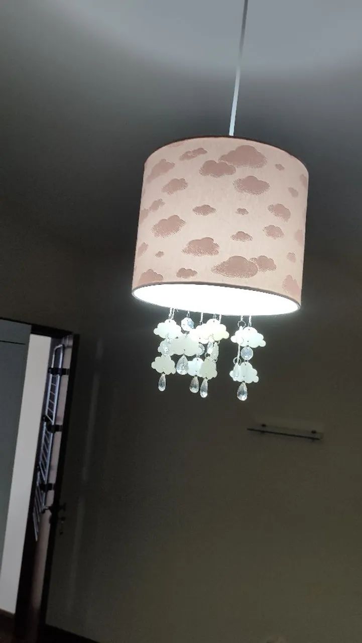Lustre Nuvem Infantil com Cristais - Foto 6
