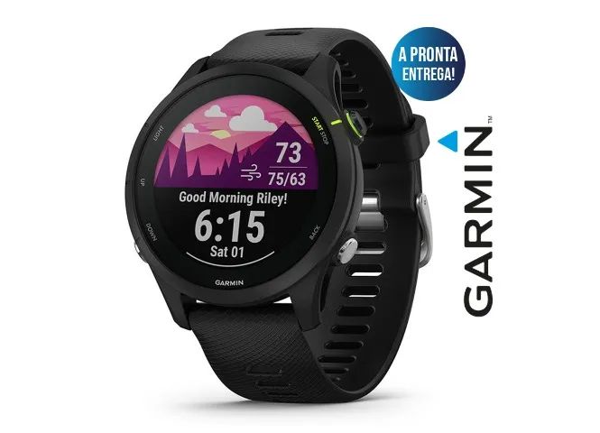 Relógio Garmin Forerunner 255 Music Preto - Garantia 1 Ano - Novo a pronta entrega!