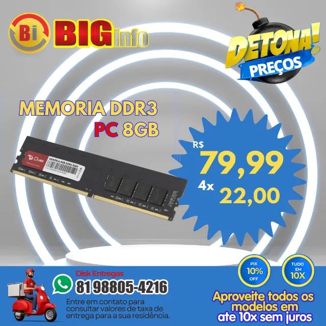 Memoria DDR3 / DDR4 4GB - Varios Modelos  - Foto 3
