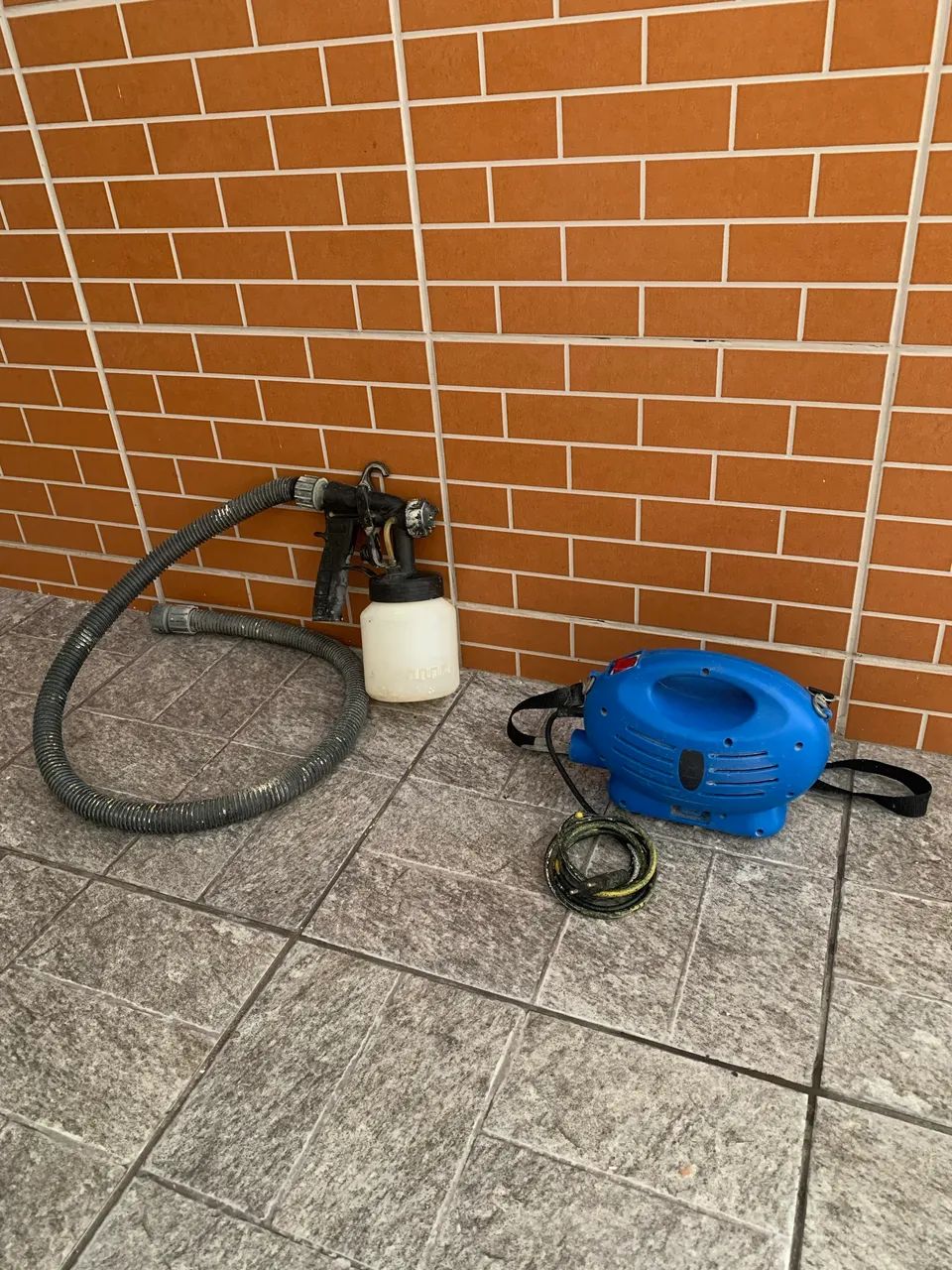 Compressor Pintura Eletrica Pulverizador Tinta Paint Pro 127V