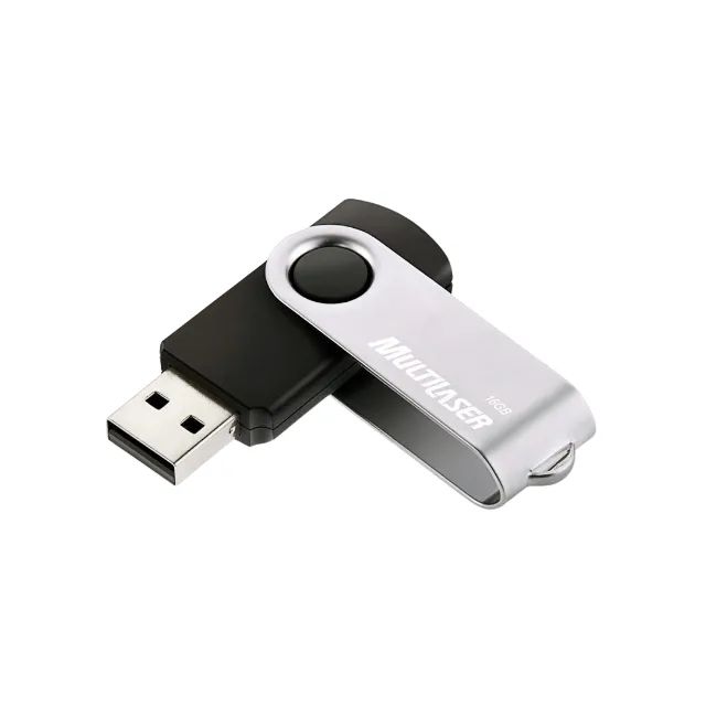 Pen Drive 16GB Twist USB Preto PD588 - Multilaser COD:4612 - Foto 2