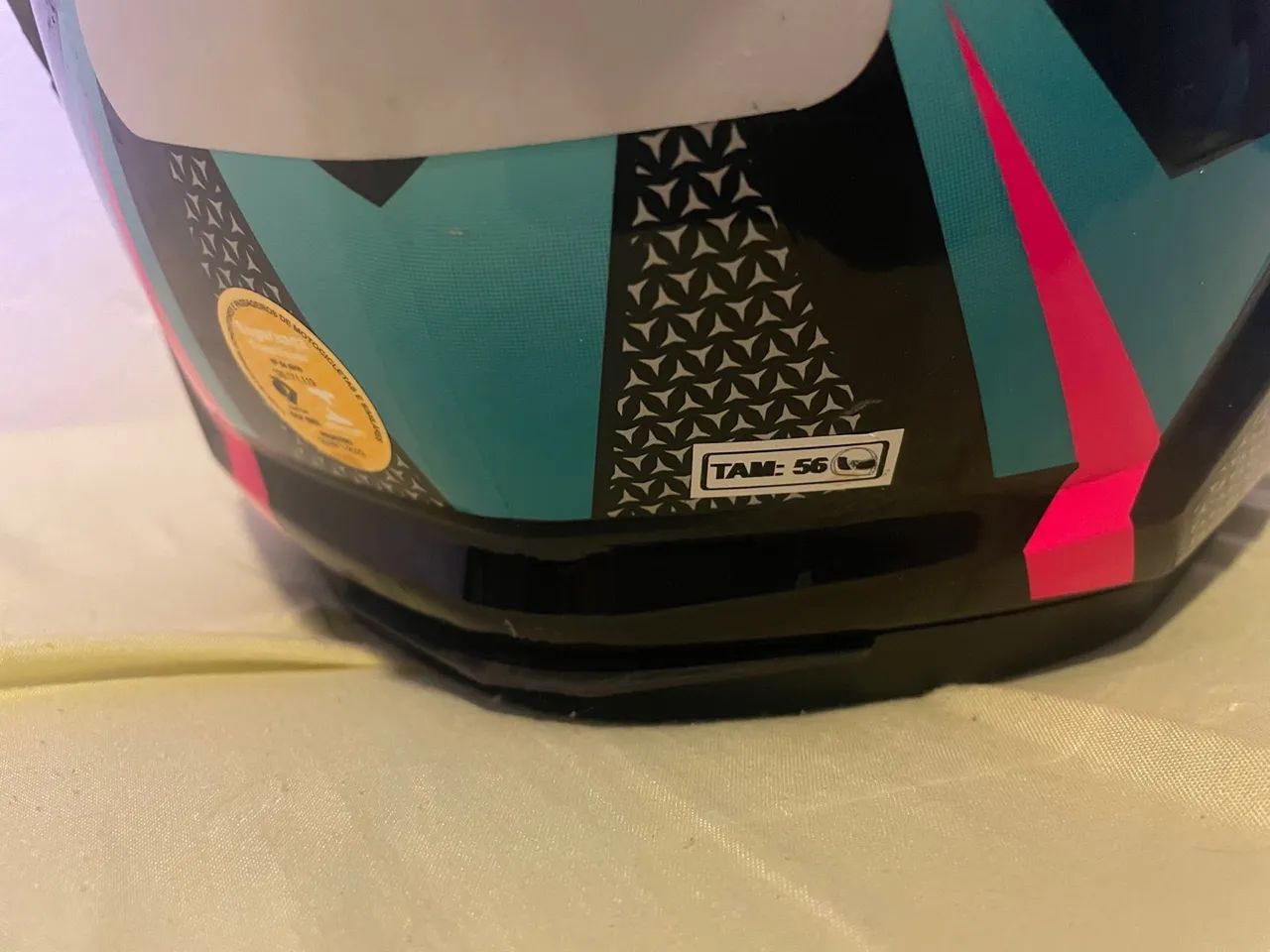 Capacete Fechado Stealth Concept Pro Tork COR/AZUL - LILÁS TAMANHO/56 - Foto 5
