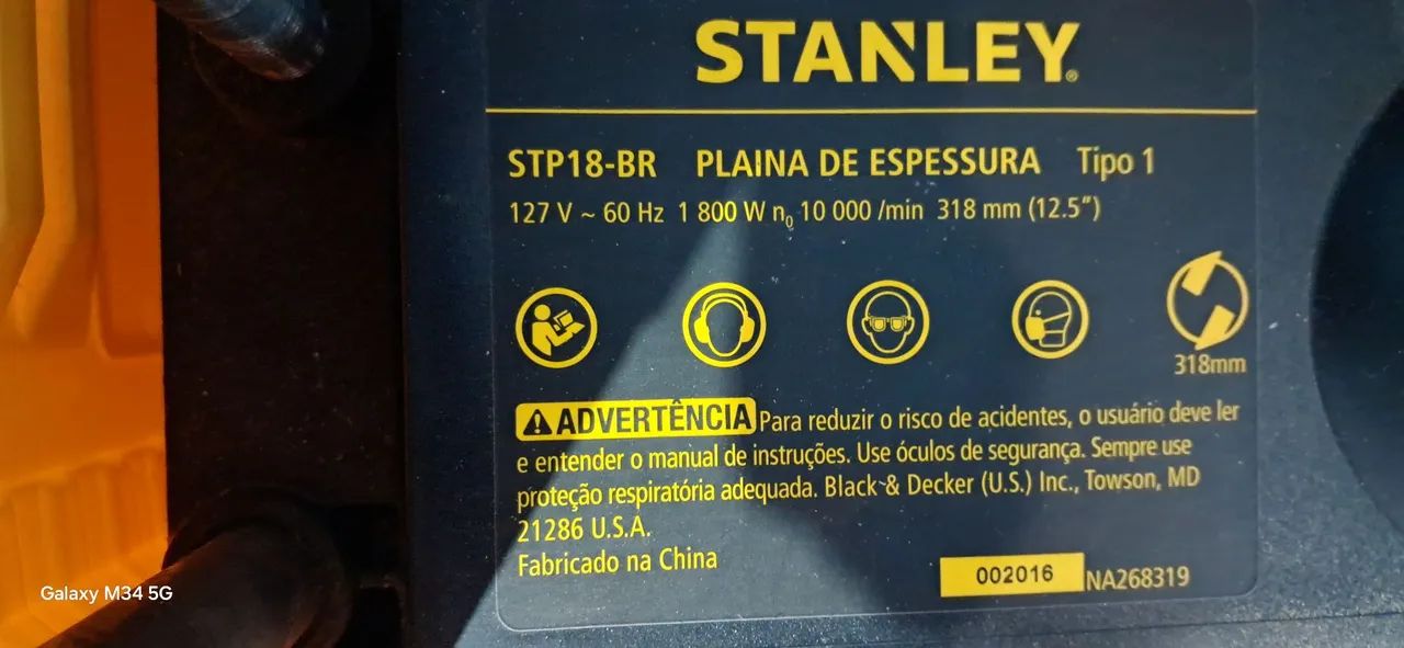 Plaina de Desengrosso Stanley STP18-BR