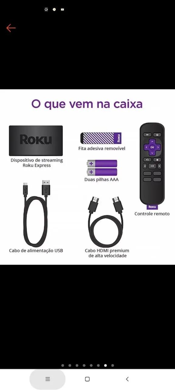 Roku Express - Streaming rápido e descomplicado - Foto 5