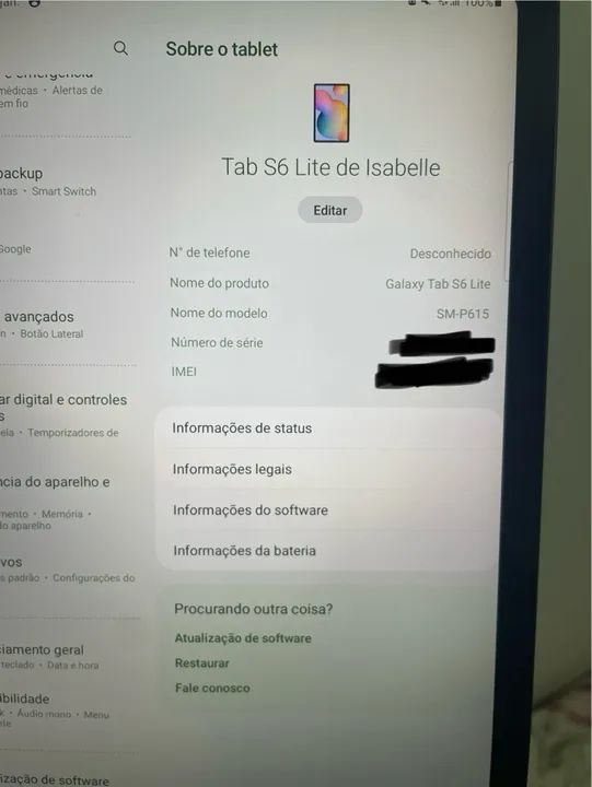 Samsung Galaxy Tab S6 Lite 64GB - Usado - Foto 2