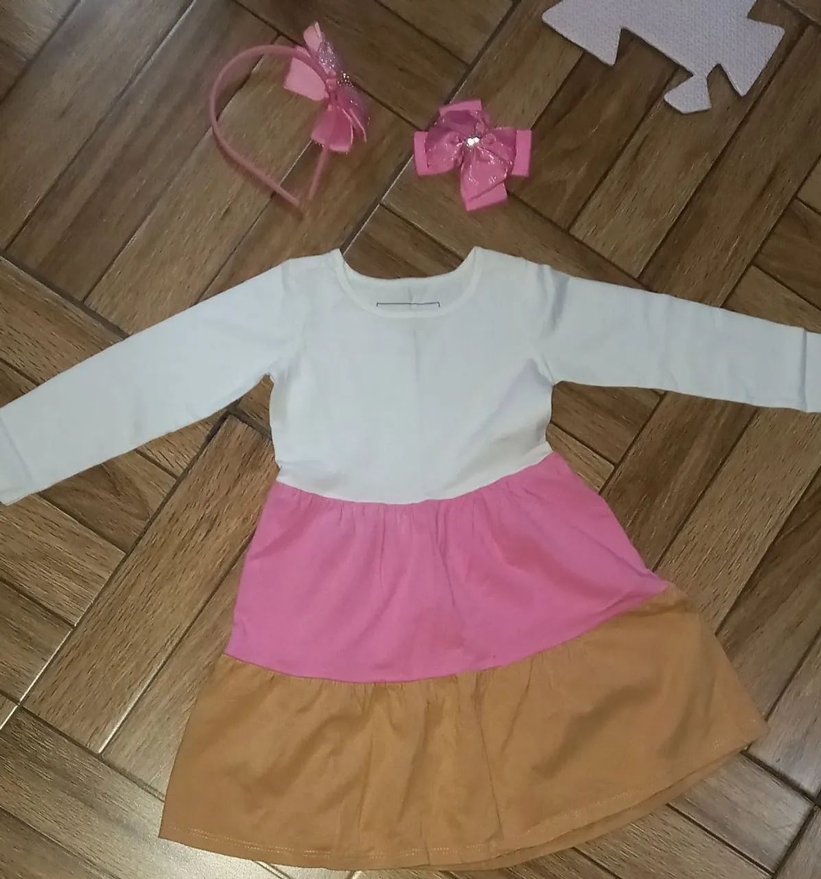Vestido infantil de listra