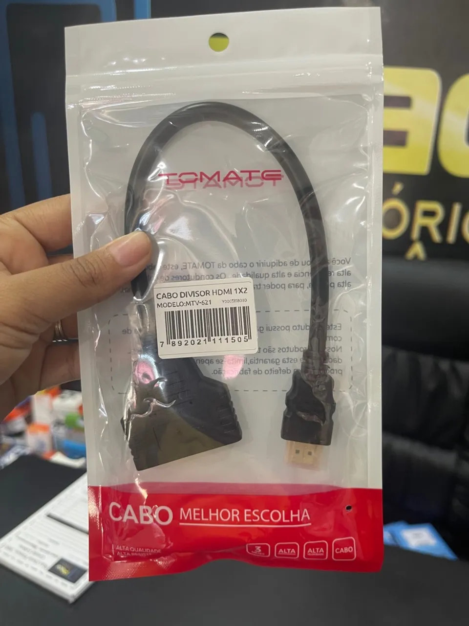 Cabo Divisor HDMI 1x2 Tomate MTV-621 - Melhor Escolha