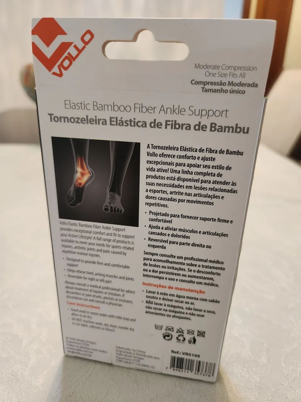 Tornozeleira Elástica de fibra de bambu  - Foto 2