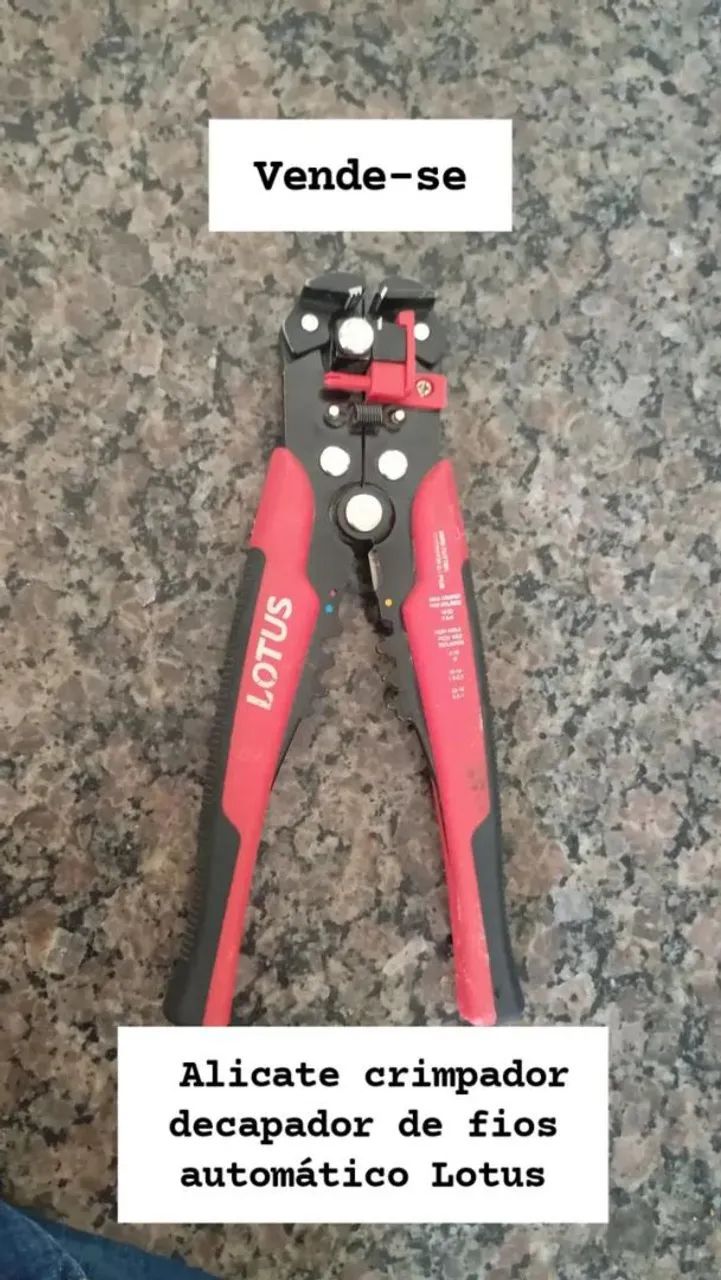 Alicate Crimpador Decapador de Fios Automático Lotus